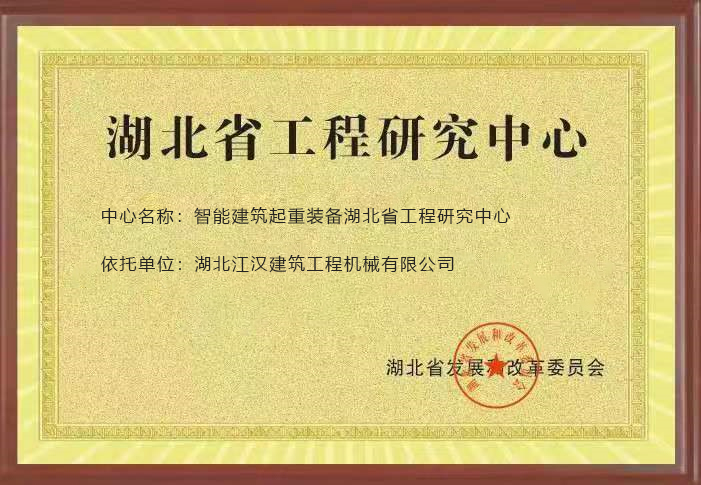 智能建筑起重裝備湖北省工程研究中心